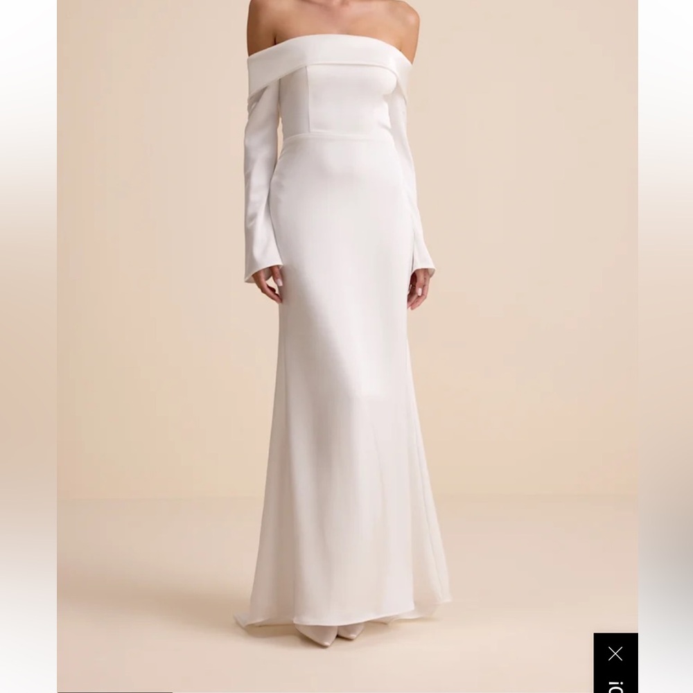 Lulus Off-Shoulder White Dress